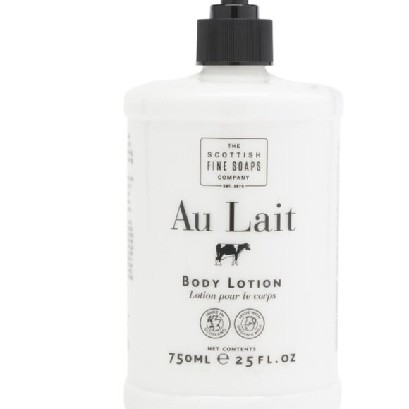 The Scottish Fine Soaps Company AU LAIT Body Lotion Organic with Pump 25 fl oz